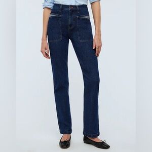 Madewell The '90s Straight Jean in Boylan Wash:
Folded-Pocket Edition